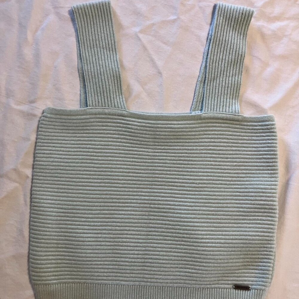 Hollister Co. Size S sage green ribbed tank top